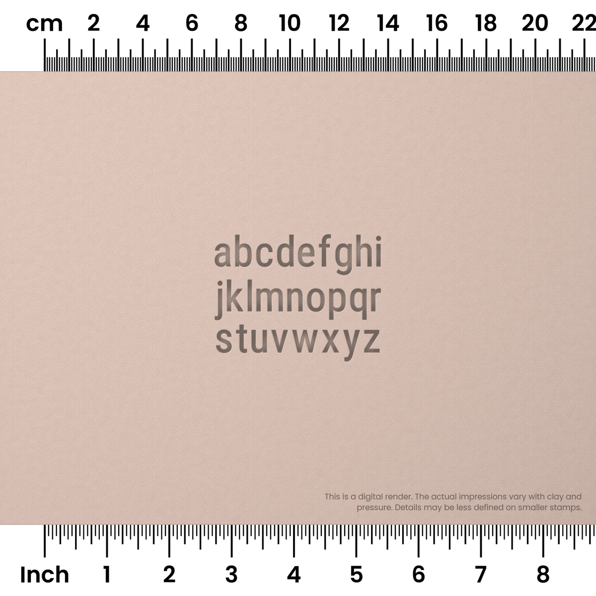 Roboto Condensed | Lowercase | Alphabet Stamp Sets - Ceramind® Tools