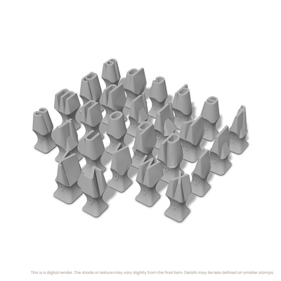 Roboto Condensed | Lowercase | Alphabet Stamp Sets - Ceramind® Tools