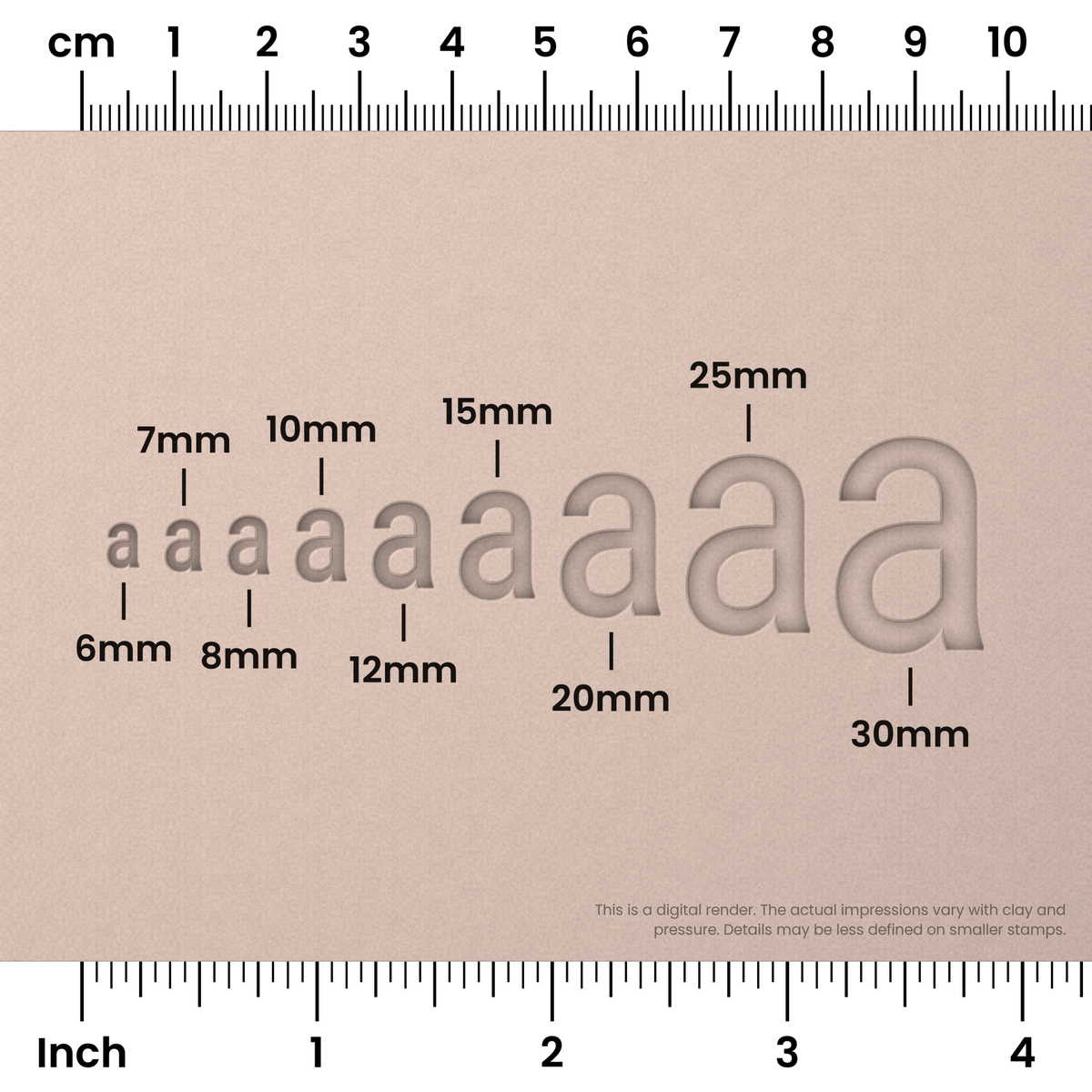 Roboto Condensed | Lowercase | Alphabet Stamp Sets - Ceramind® Tools