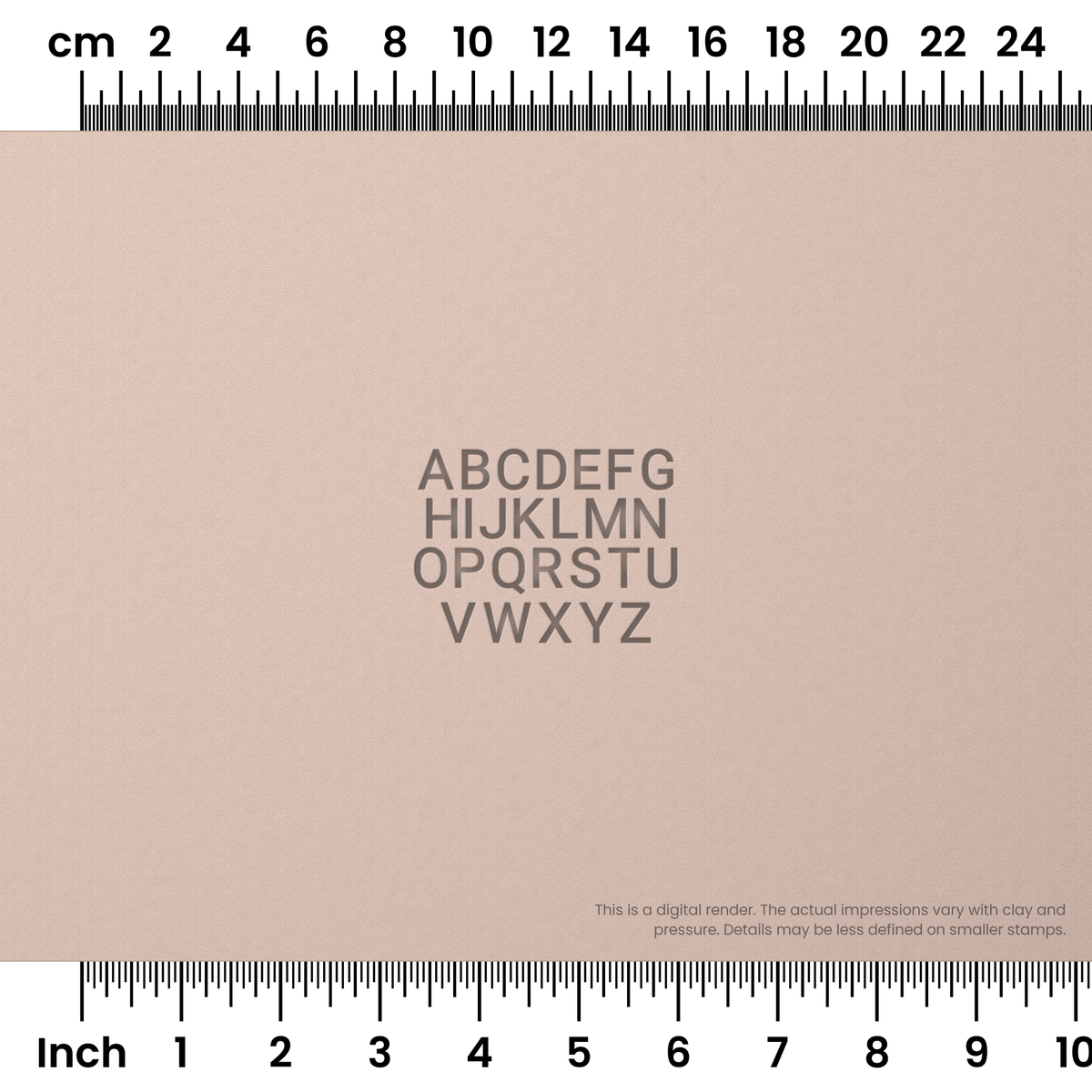 Roboto | All Caps | Alphabet Stamp Sets - Ceramind® Tools