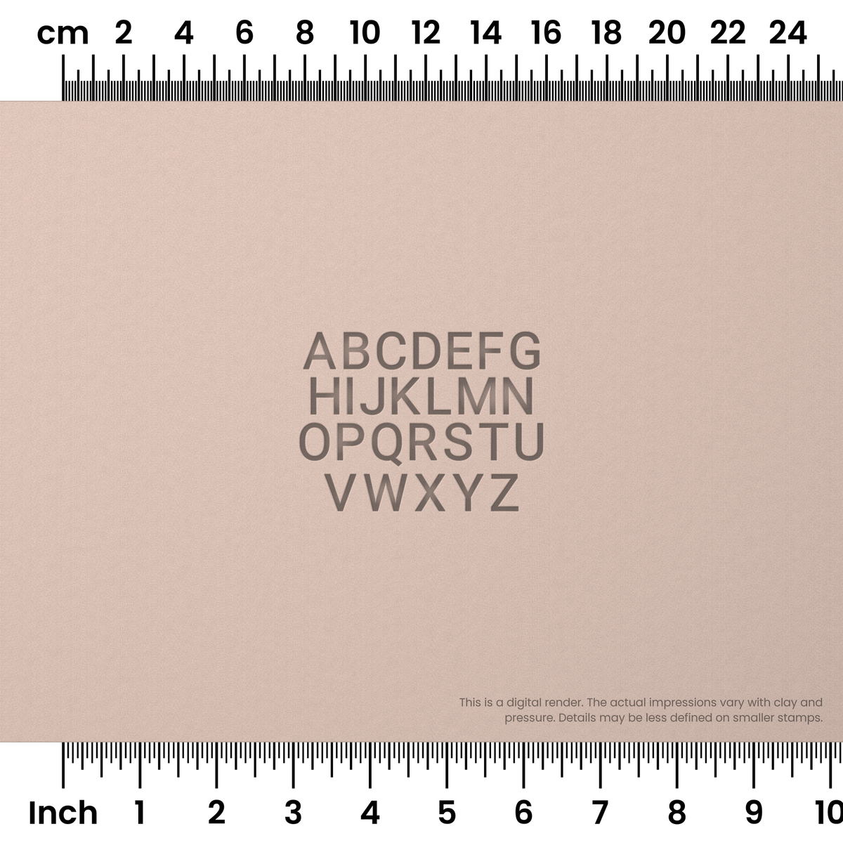 Roboto | All Caps | Alphabet Stamp Sets - Ceramind® Tools