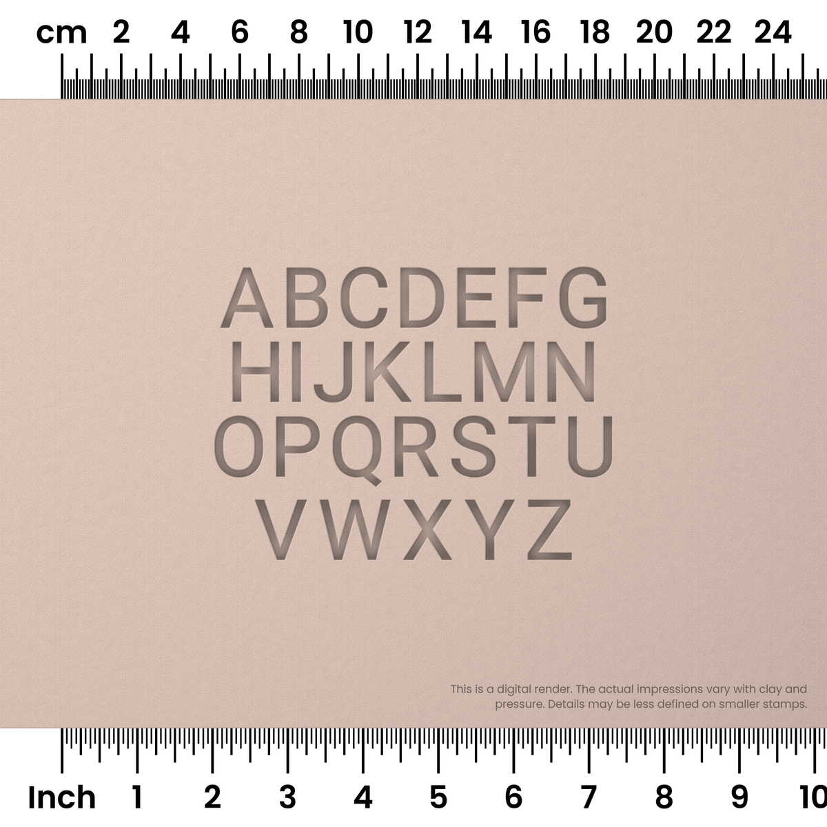 Roboto | All Caps | Alphabet Stamp Sets - Ceramind® Tools