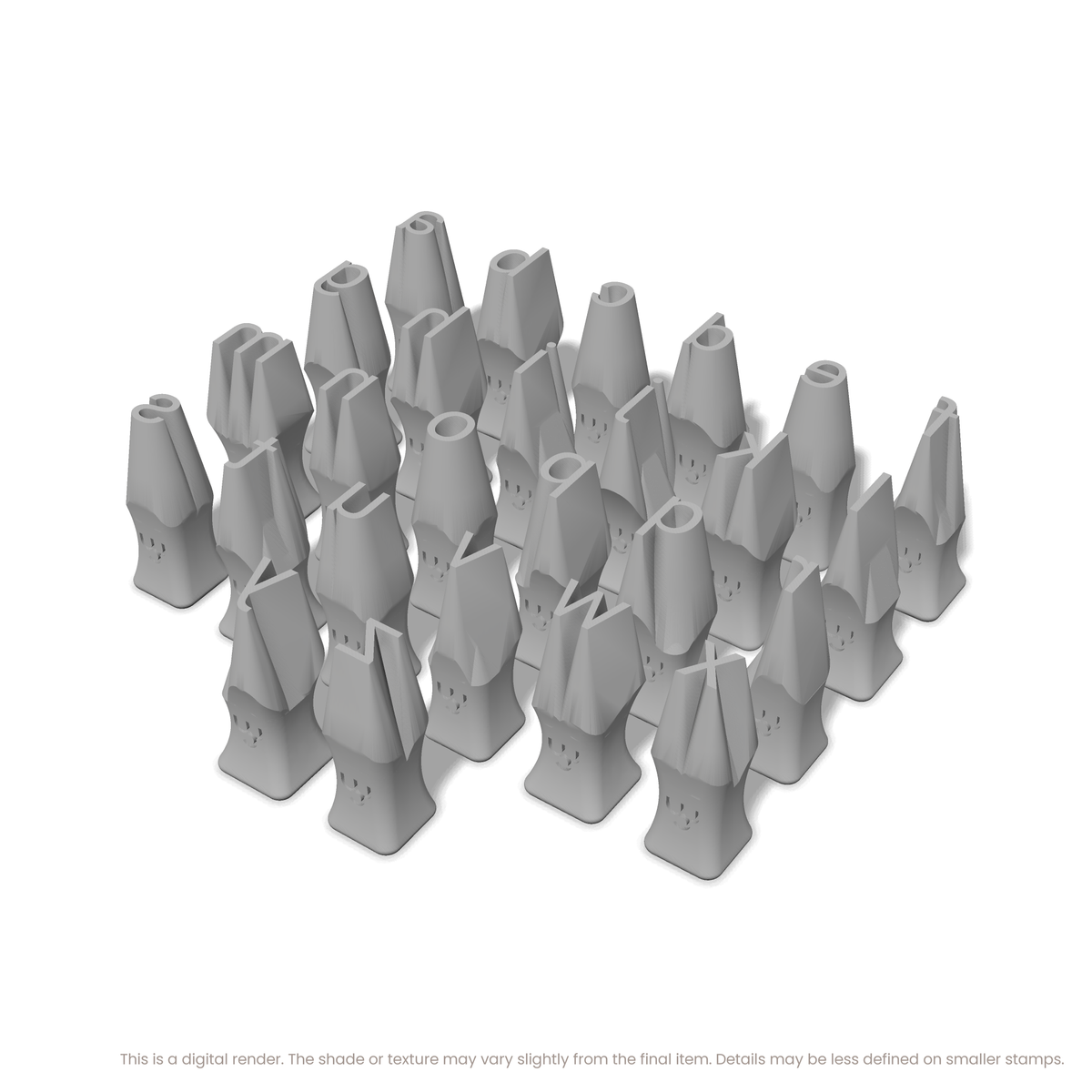 Roboto | Lowercase | Alphabet Stamp Sets - Ceramind® Tools