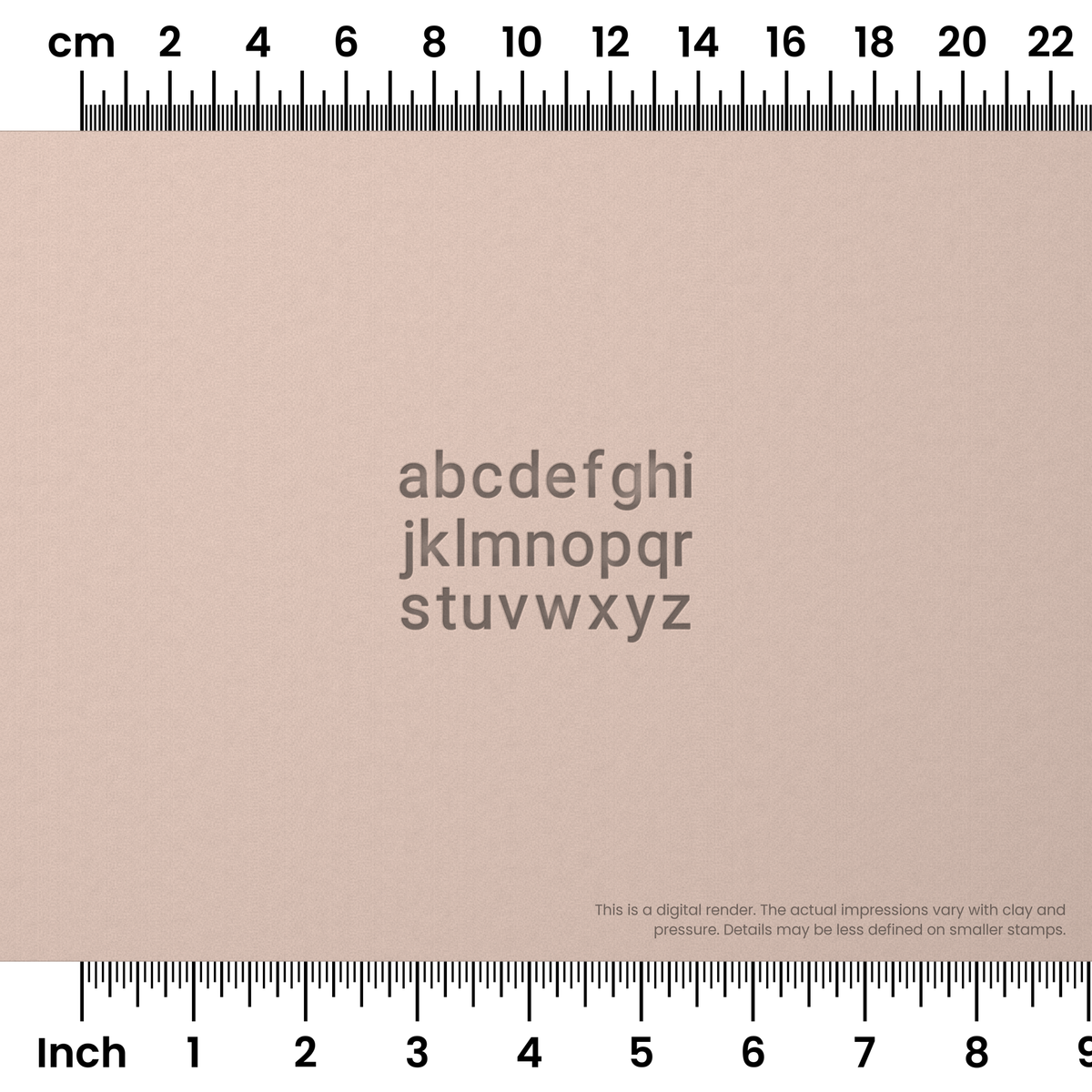 Roboto | Lowercase | Alphabet Stamp Sets - Ceramind® Tools