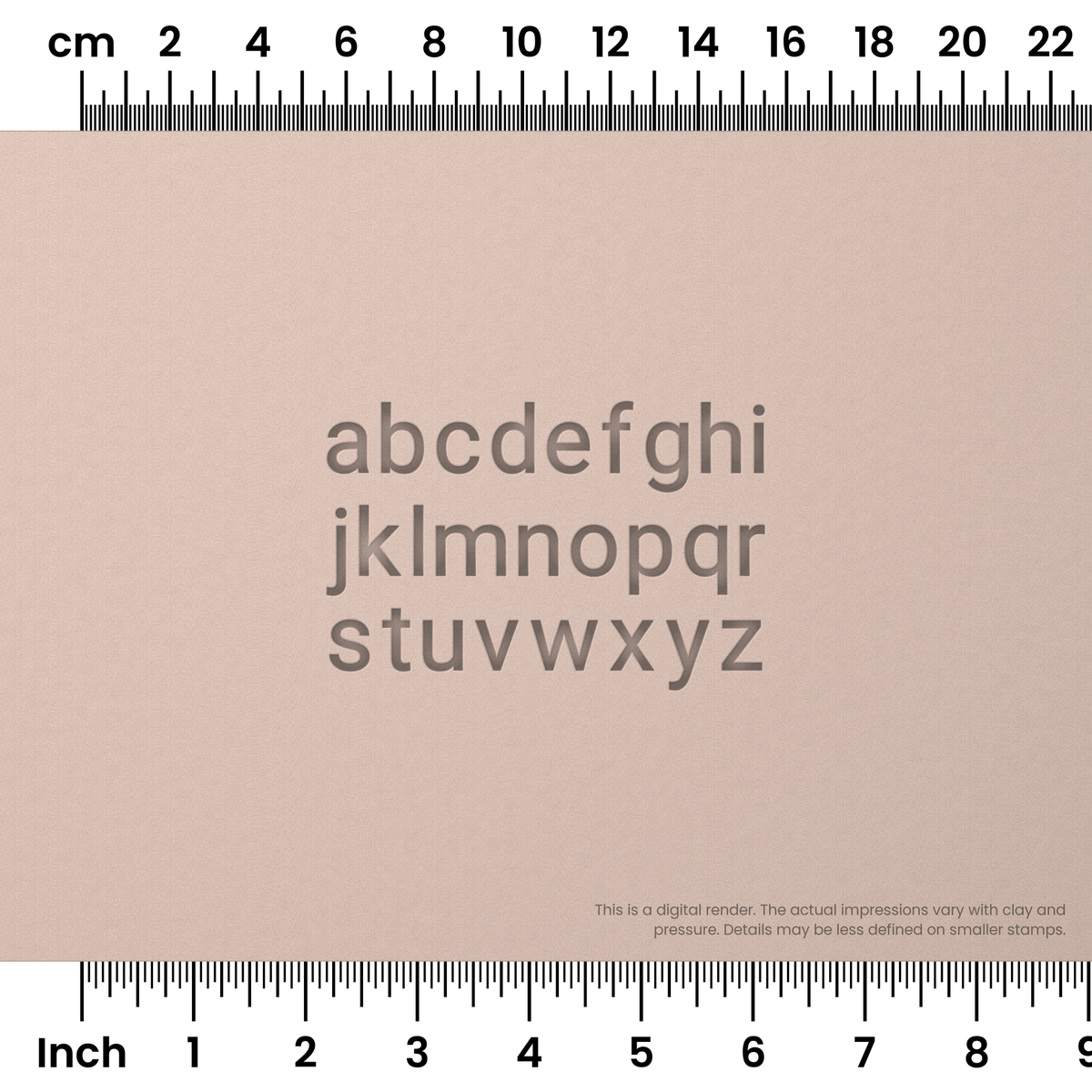 Roboto | Lowercase | Alphabet Stamp Sets - Ceramind® Tools