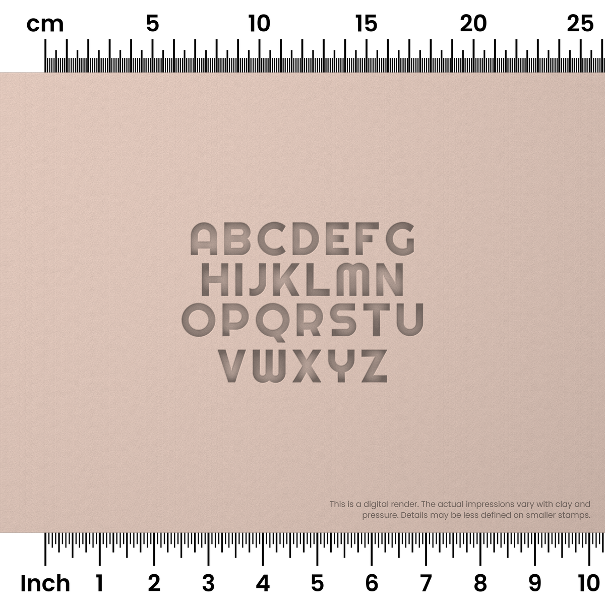 Righteous | All Caps | Alphabet Stamp Sets - Ceramind® Tools
