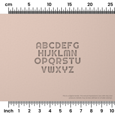 Righteous | All Caps | Alphabet Stamp Sets - Ceramind® Tools