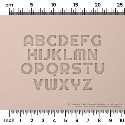 Righteous | All Caps | Alphabet Stamp Sets - Ceramind® Tools