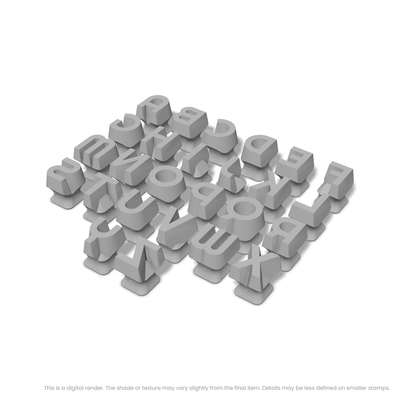 Righteous | All Caps | Alphabet Stamp Sets - Ceramind® Tools
