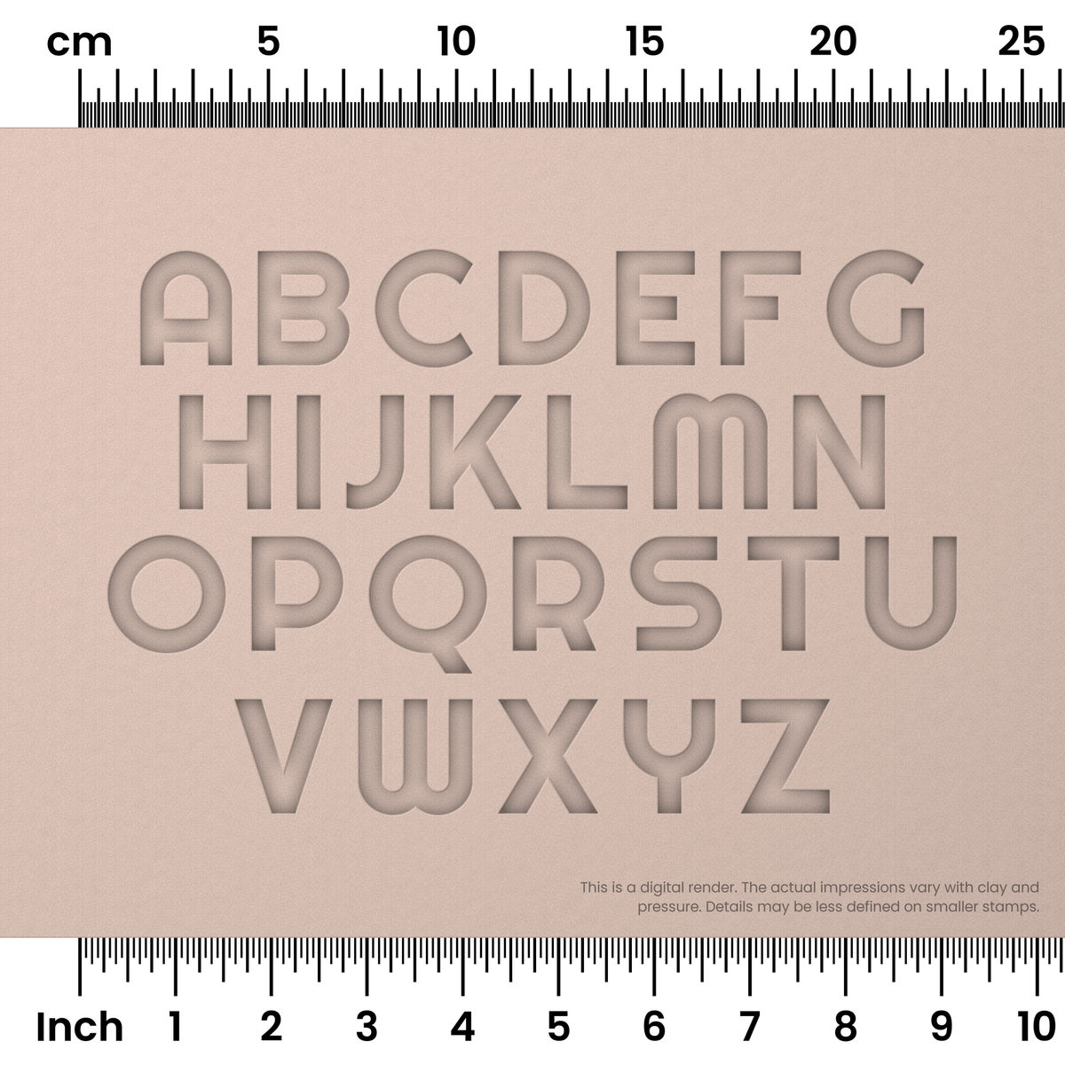 Righteous | All Caps | Alphabet Stamp Sets - Ceramind® Tools