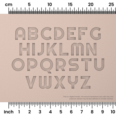 Righteous | All Caps | Alphabet Stamp Sets - Ceramind® Tools