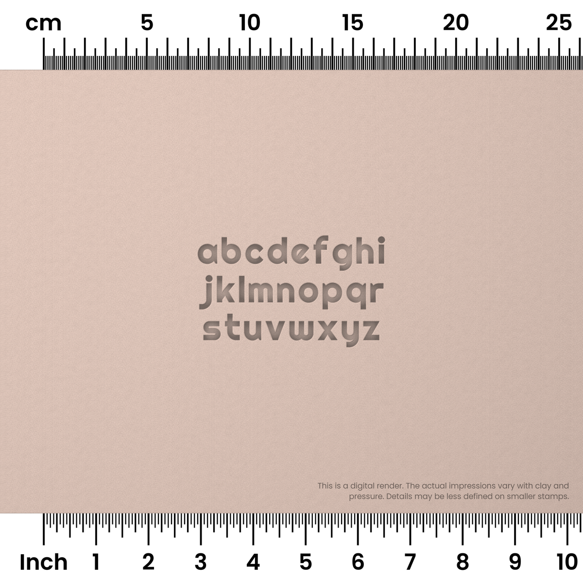 Righteous | Lowercase | Alphabet Stamp Sets - Ceramind® Tools