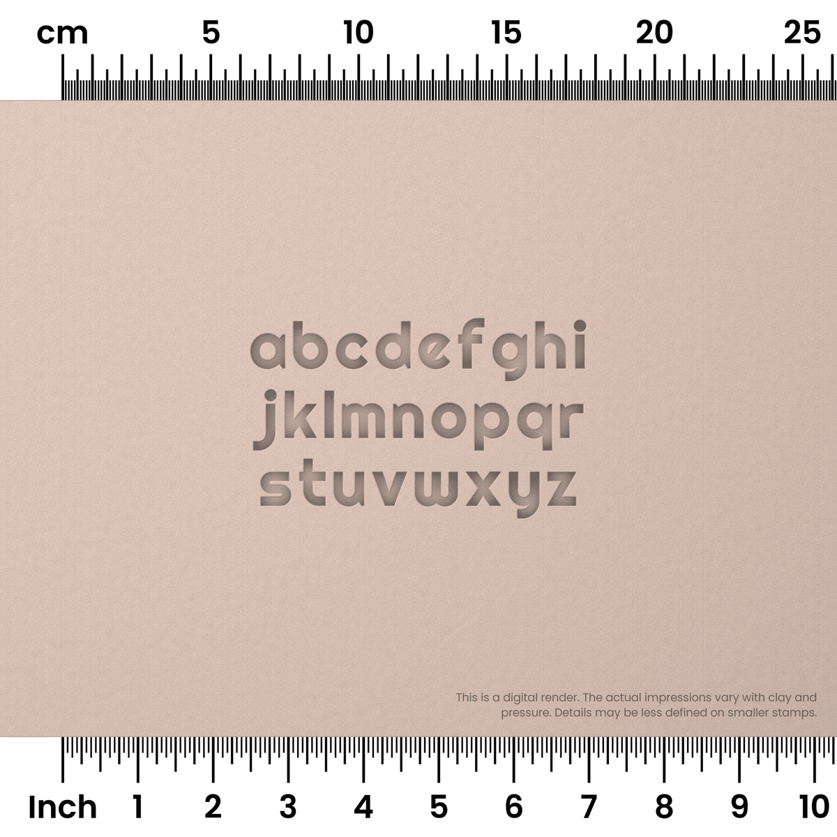 Righteous | Lowercase | Alphabet Stamp Sets - Ceramind® Tools