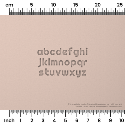 Righteous | Lowercase | Alphabet Stamp Sets - Ceramind® Tools