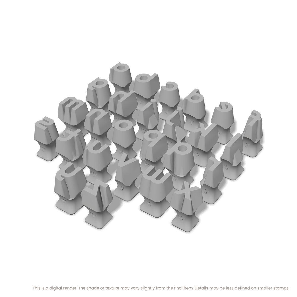 Righteous | Lowercase | Alphabet Stamp Sets - Ceramind® Tools