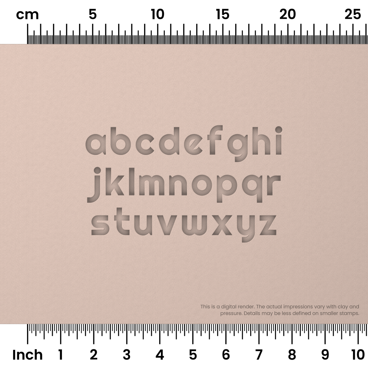 Righteous | Lowercase | Alphabet Stamp Sets - Ceramind® Tools