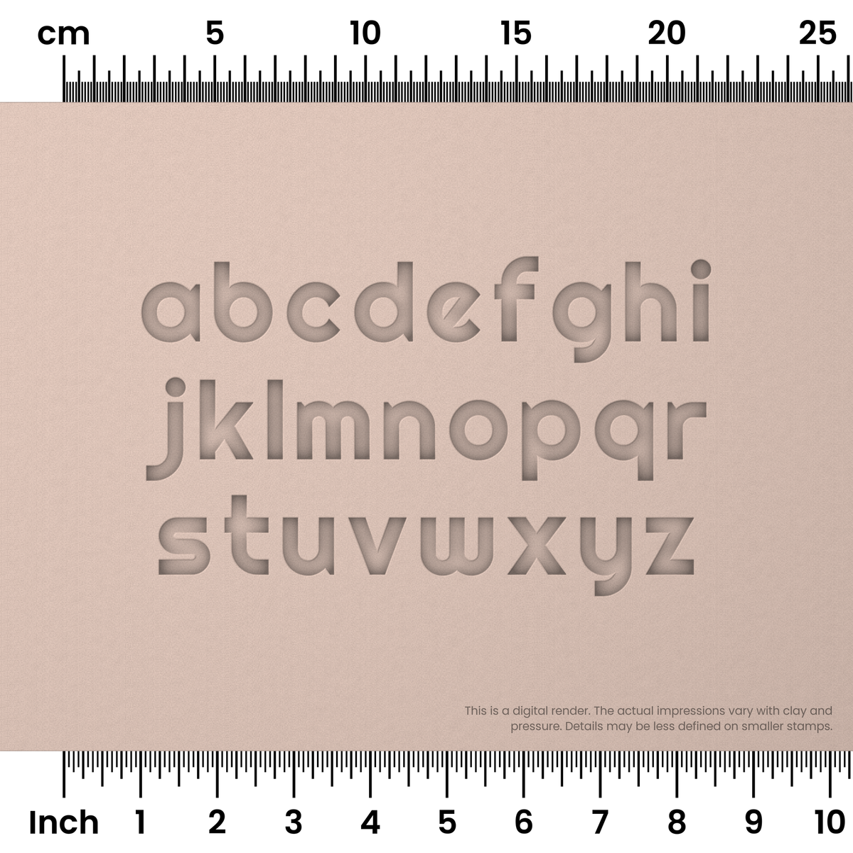 Righteous | Lowercase | Alphabet Stamp Sets - Ceramind® Tools
