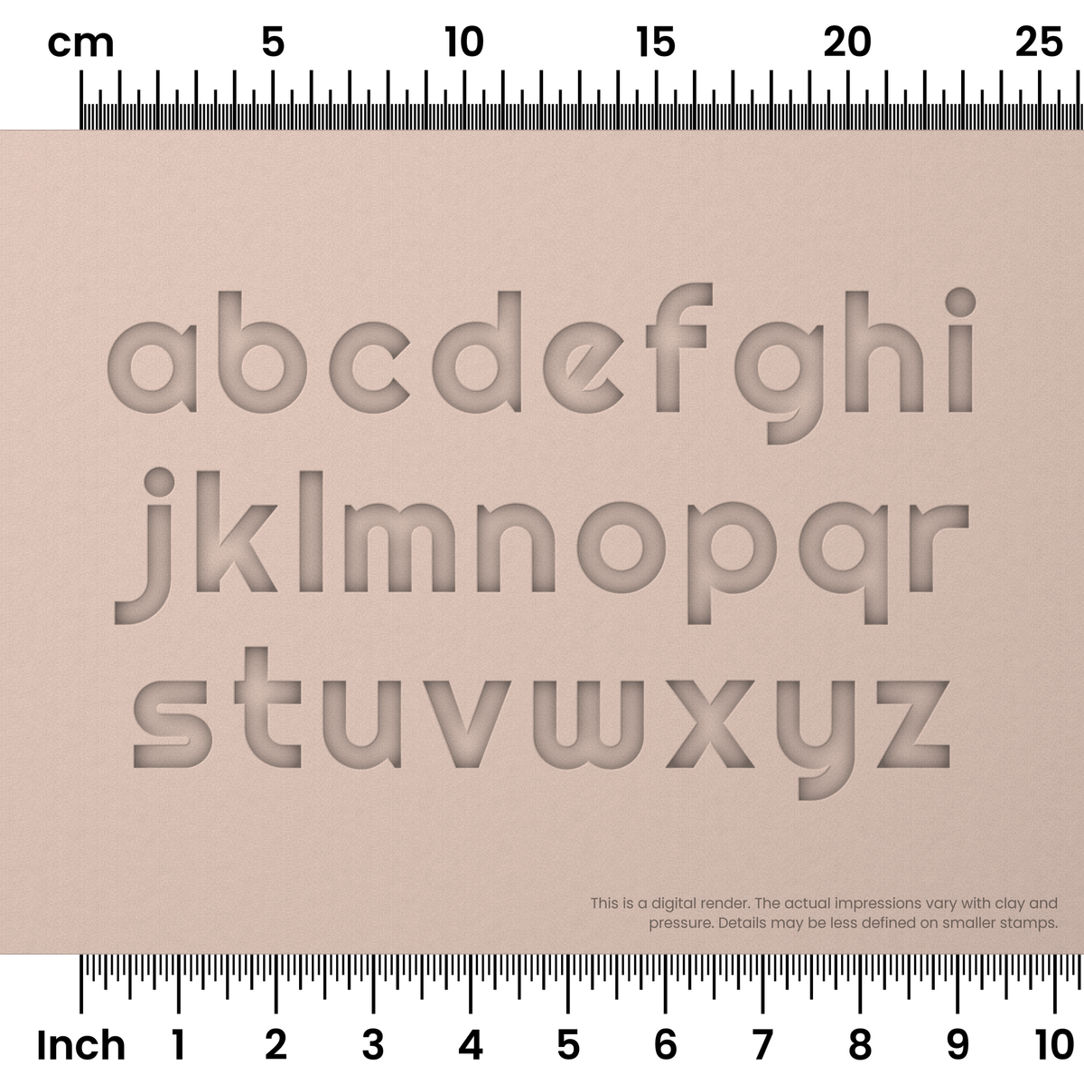 Righteous | Lowercase | Alphabet Stamp Sets - Ceramind® Tools