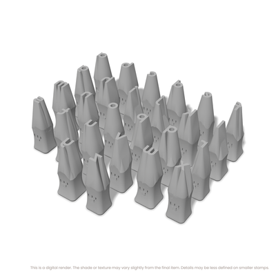 Righteous | Lowercase | Alphabet Stamp Sets - Ceramind® Tools