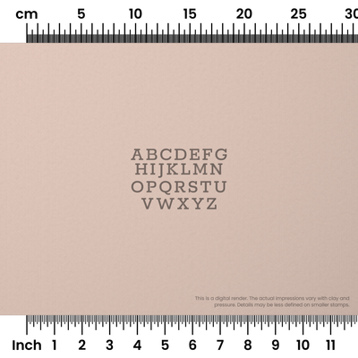 Rokkitt | All Caps | Alphabet Stamp Sets - Ceramind® Tools