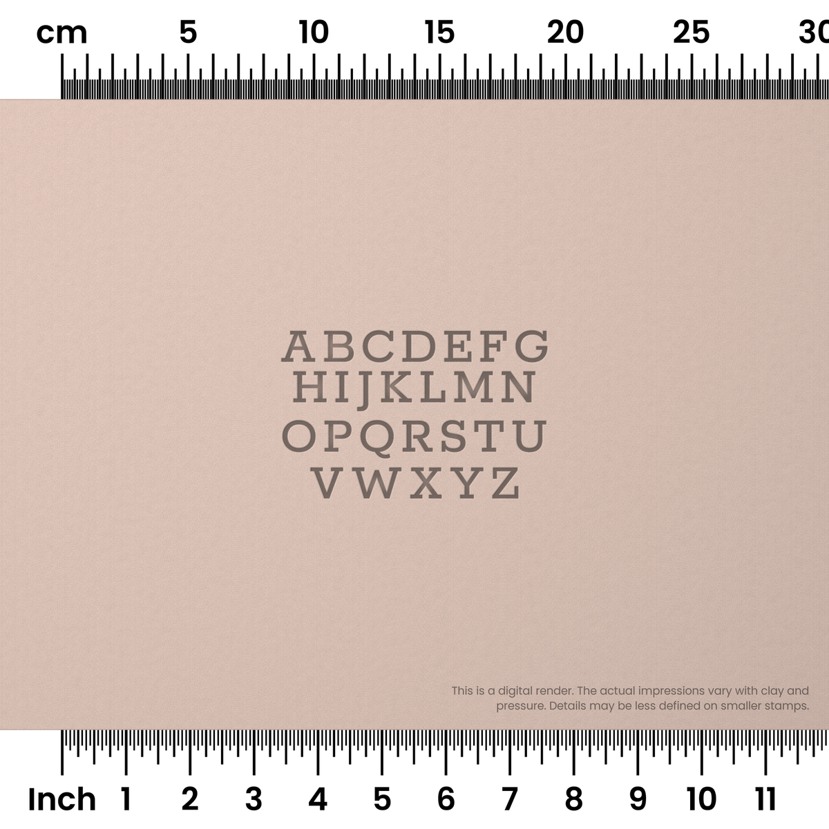Rokkitt | All Caps | Alphabet Stamp Sets - Ceramind® Tools