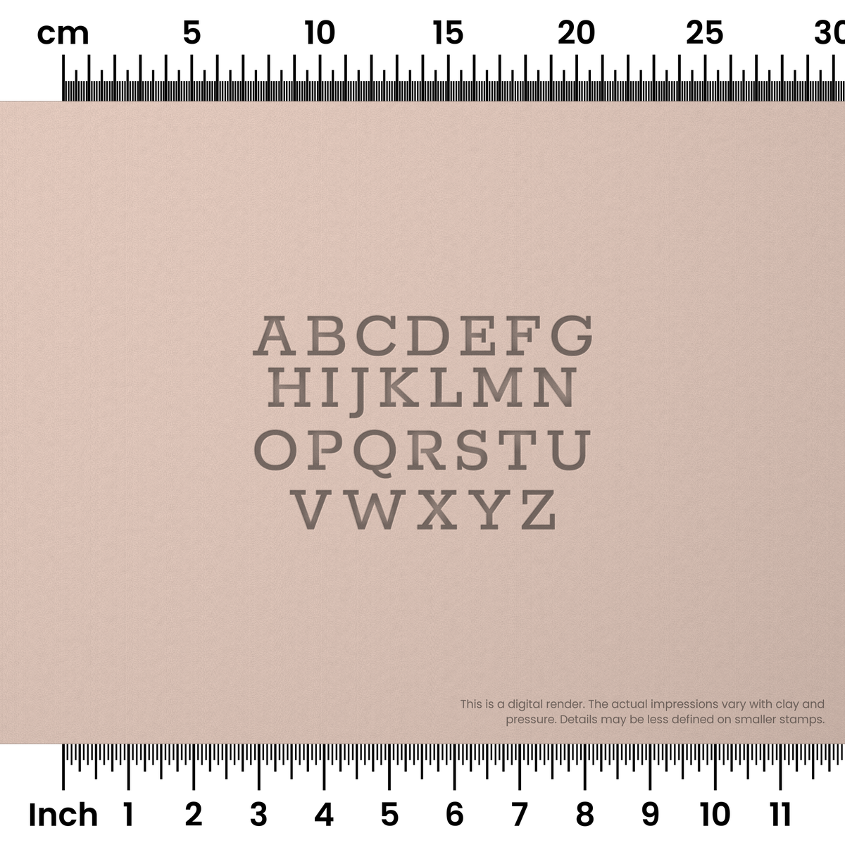Rokkitt | All Caps | Alphabet Stamp Sets - Ceramind® Tools