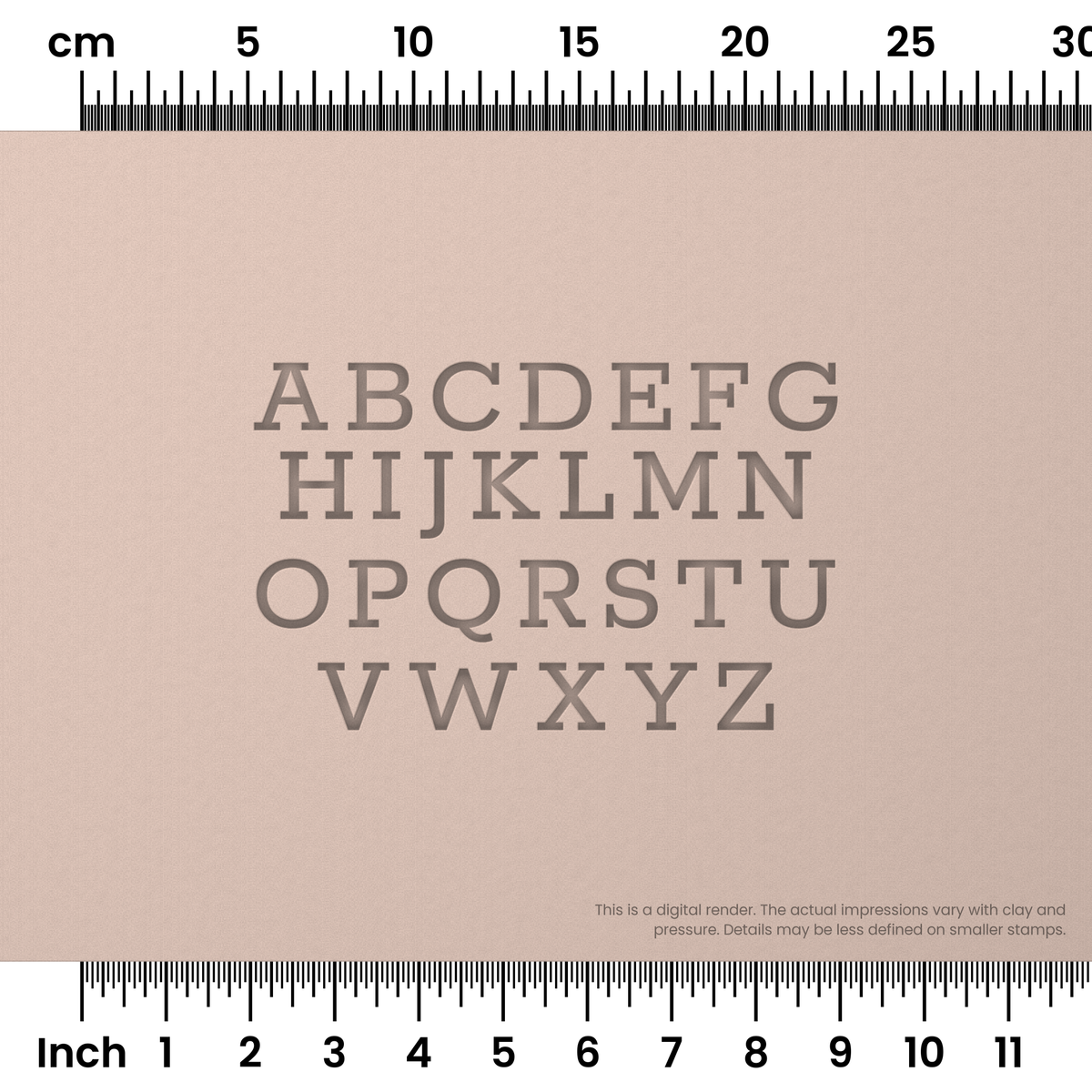 Rokkitt | All Caps | Alphabet Stamp Sets - Ceramind® Tools