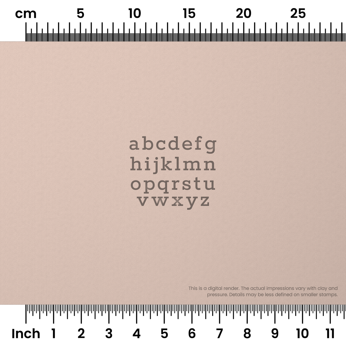 Rokkitt | Lowercase | Alphabet Stamp Sets - Ceramind® Tools