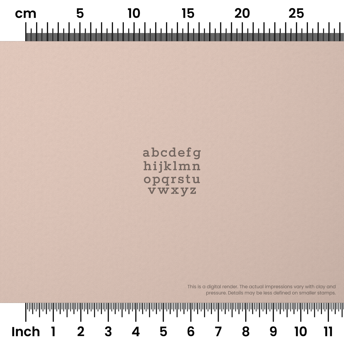 Rokkitt | Lowercase | Alphabet Stamp Sets - Ceramind® Tools