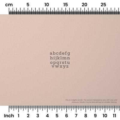 Rokkitt | Lowercase | Alphabet Stamp Sets - Ceramind® Tools