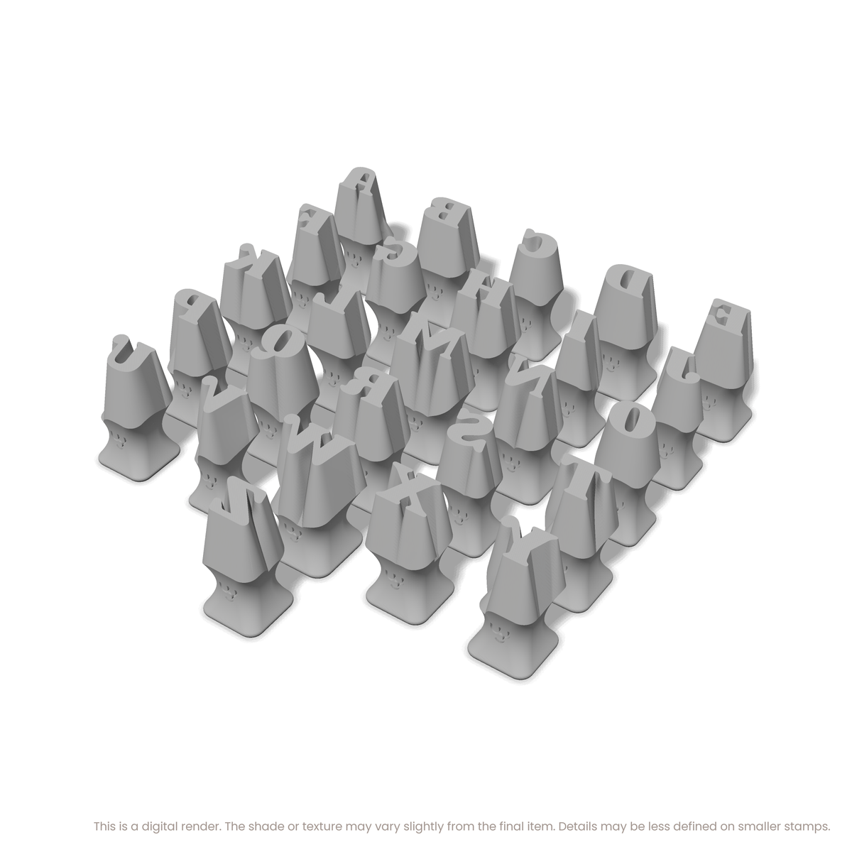 Shrikhand | All Caps | Alphabet Stamp Sets - Ceramind® Tools