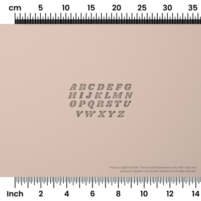 Shrikhand | All Caps | Alphabet Stamp Sets - Ceramind® Tools