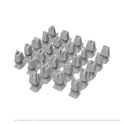 Shrikhand | All Caps | Alphabet Stamp Sets - Ceramind® Tools