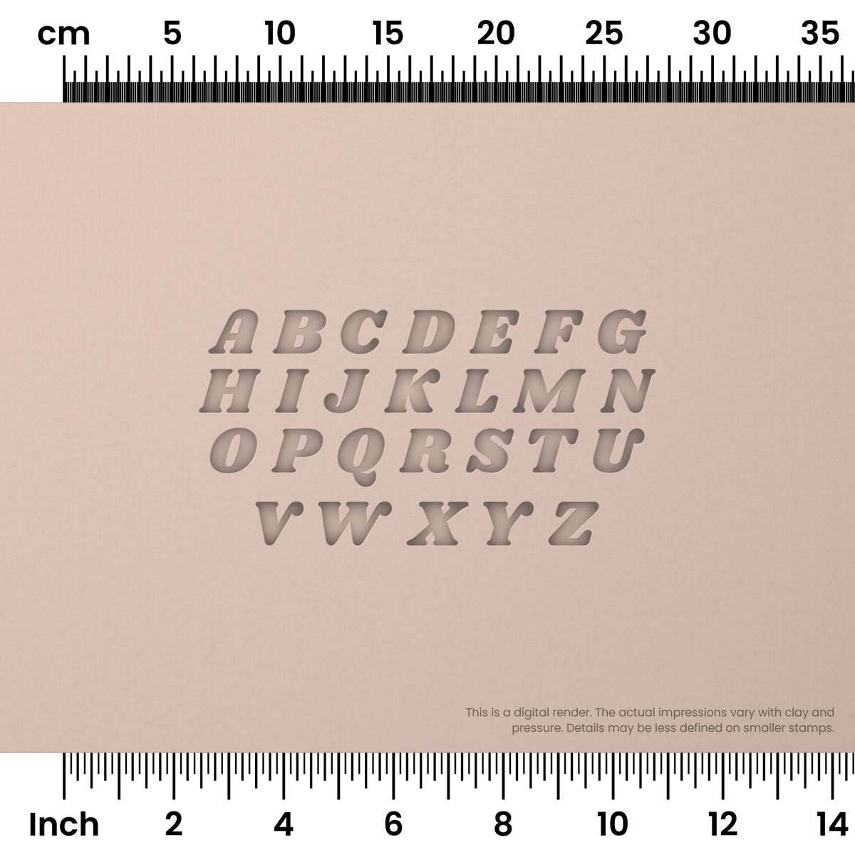 Shrikhand | All Caps | Alphabet Stamp Sets - Ceramind® Tools
