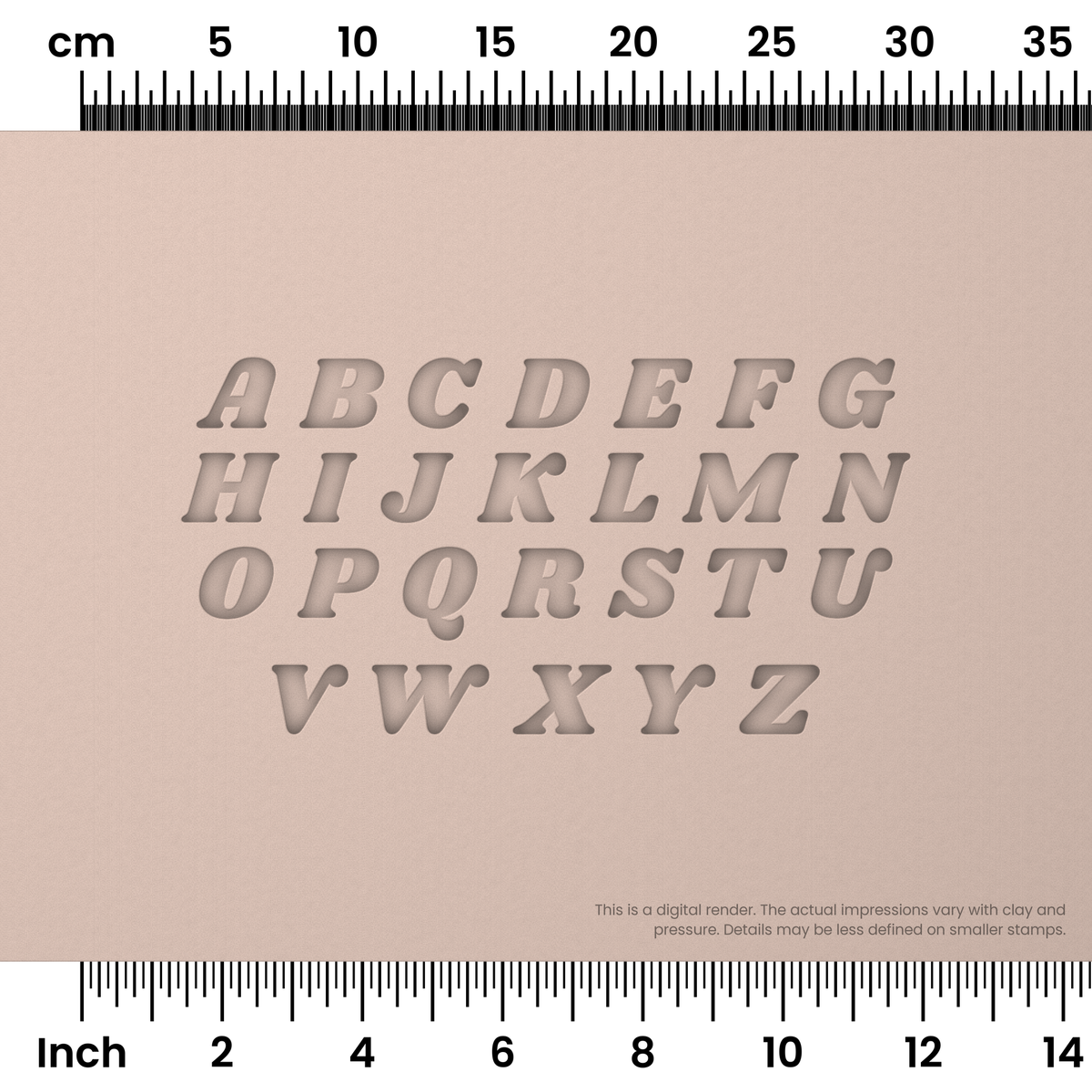 Shrikhand | All Caps | Alphabet Stamp Sets - Ceramind® Tools