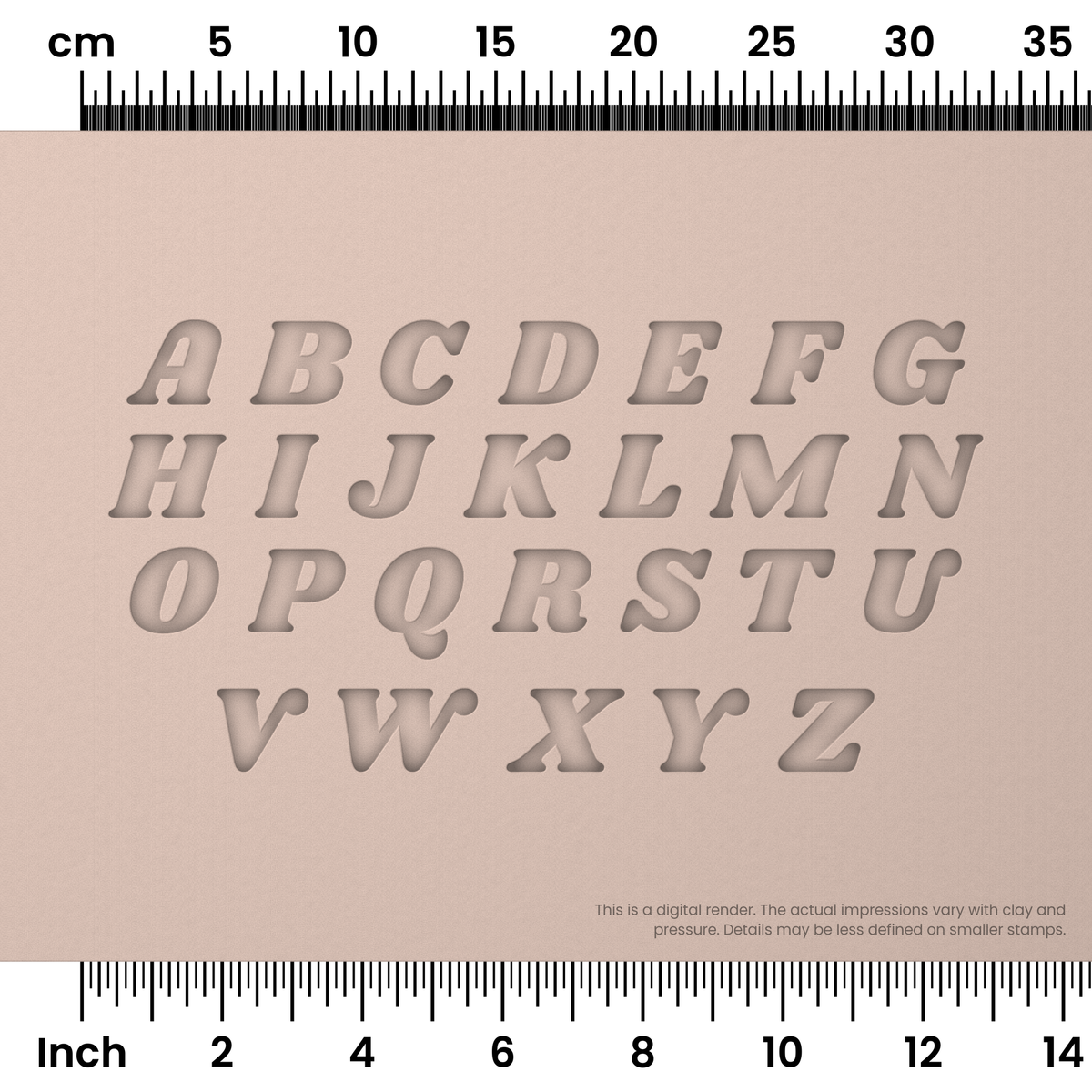 Shrikhand | All Caps | Alphabet Stamp Sets - Ceramind® Tools