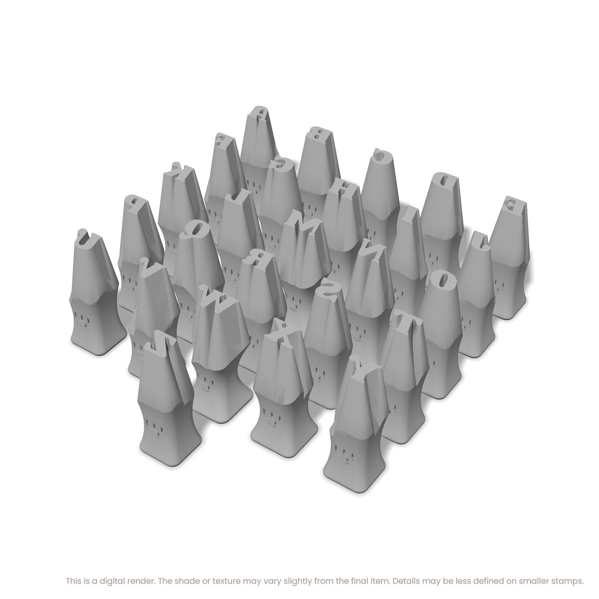 Shrikhand | All Caps | Alphabet Stamp Sets - Ceramind® Tools