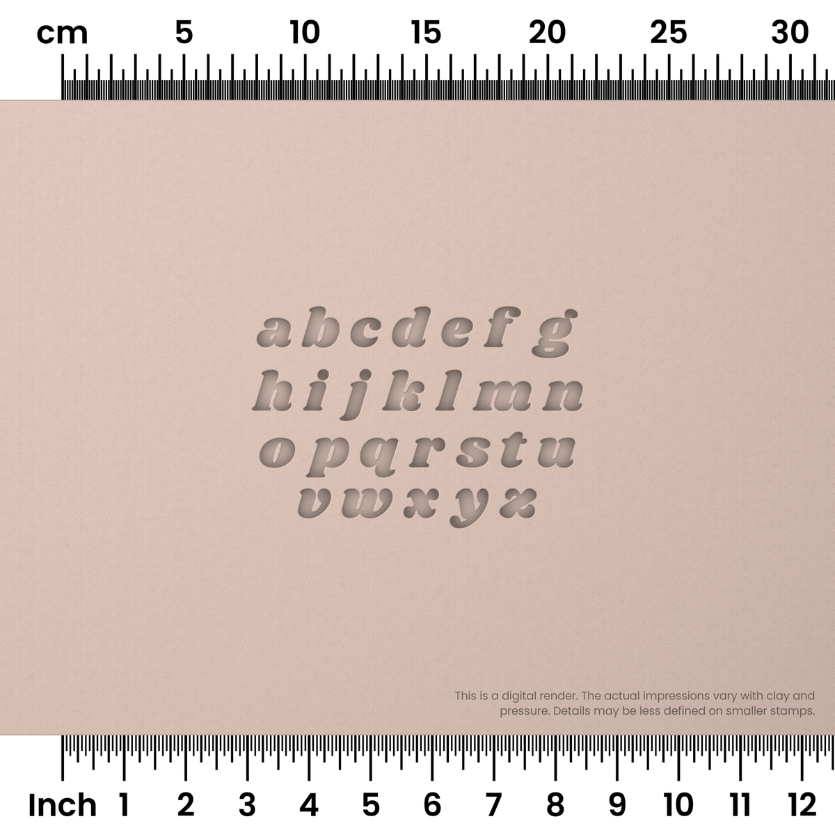 Shrikhand | Lowercase | Alphabet Stamp Sets - Ceramind® Tools