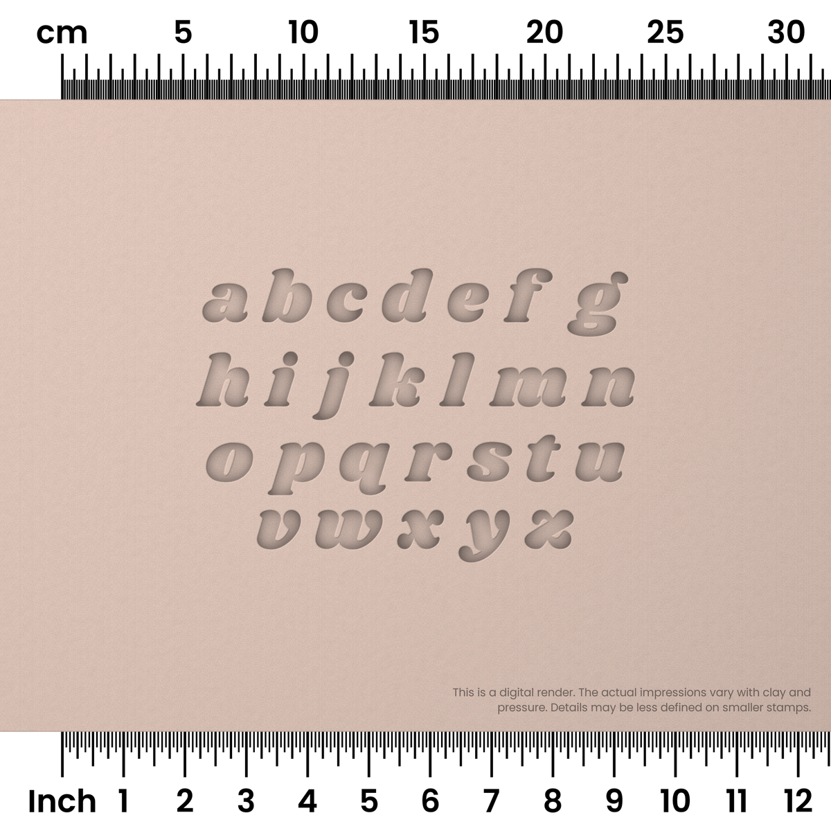 Shrikhand | Lowercase | Alphabet Stamp Sets - Ceramind® Tools