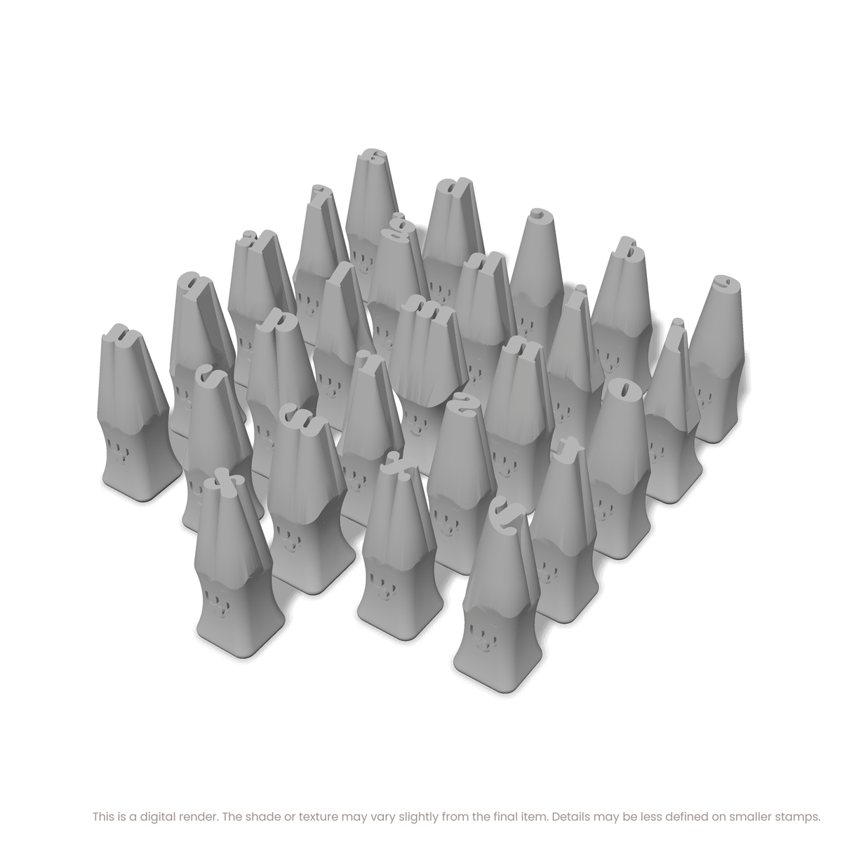 Shrikhand | Lowercase | Alphabet Stamp Sets - Ceramind® Tools