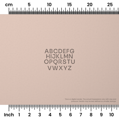Sora | All Caps | Alphabet Stamp Sets - Ceramind® Tools