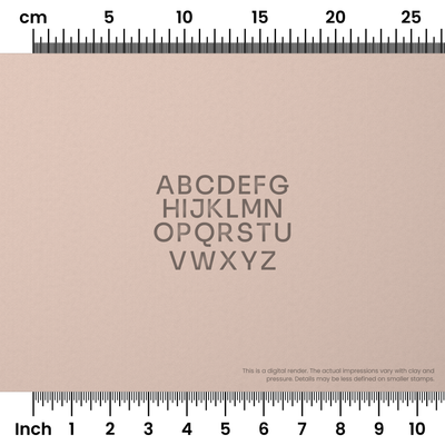 Sora | All Caps | Alphabet Stamp Sets - Ceramind® Tools