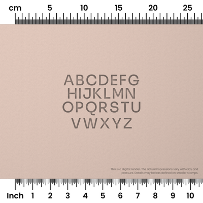 Sora | All Caps | Alphabet Stamp Sets - Ceramind® Tools