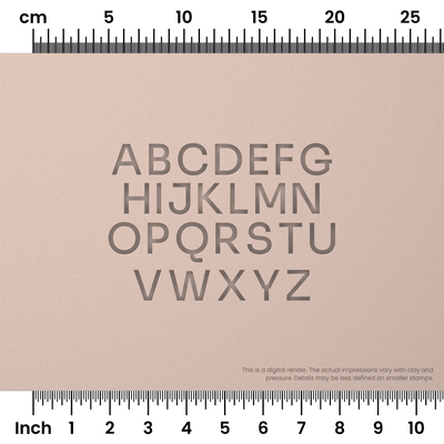Sora | All Caps | Alphabet Stamp Sets - Ceramind® Tools