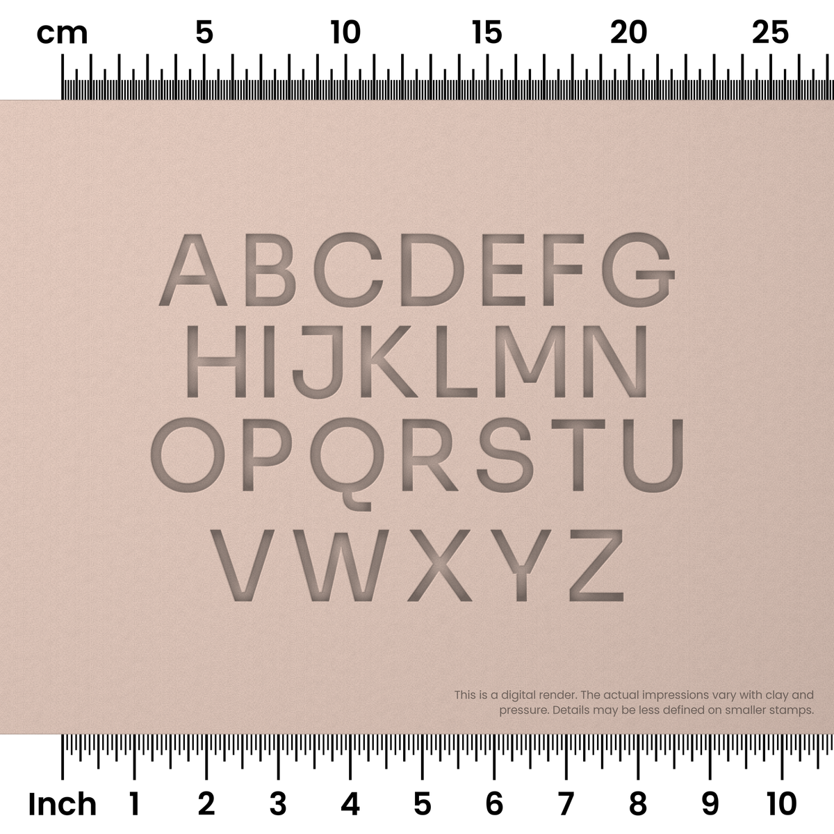 Sora | All Caps | Alphabet Stamp Sets - Ceramind® Tools