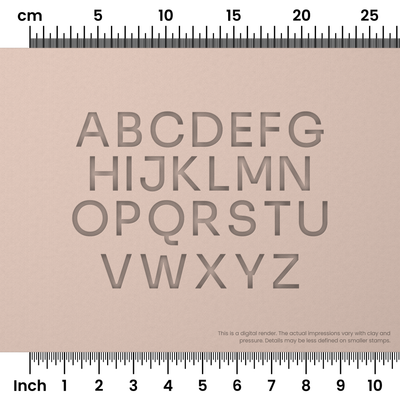 Sora | All Caps | Alphabet Stamp Sets - Ceramind® Tools