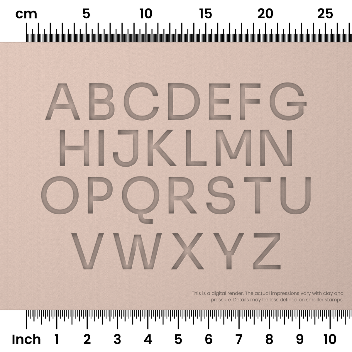 Sora | All Caps | Alphabet Stamp Sets - Ceramind® Tools