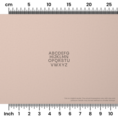 Sora | All Caps | Alphabet Stamp Sets - Ceramind® Tools