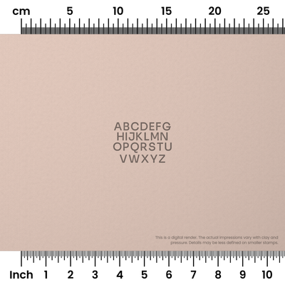Sora | All Caps | Alphabet Stamp Sets - Ceramind® Tools