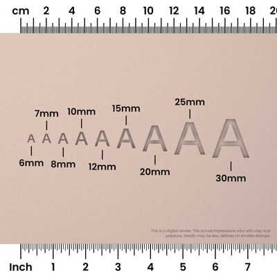 Sora | All Caps | Alphabet Stamp Sets - Ceramind® Tools
